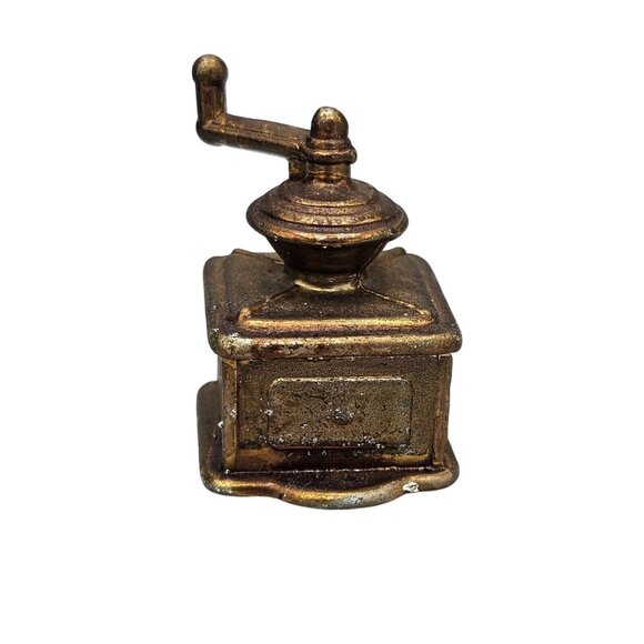 Vintage Brass Miniature Coffee Grinder - Picture 1 of 6